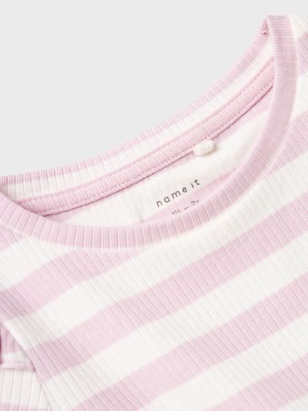 Mini Langarmshirt TAIA Winsome Orchid Cloud Dancer Slim Fit