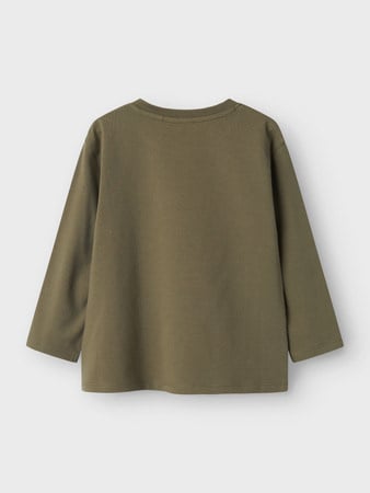 Mini Langarmshirt BENJAMINO Dusty Olive Regular Fit