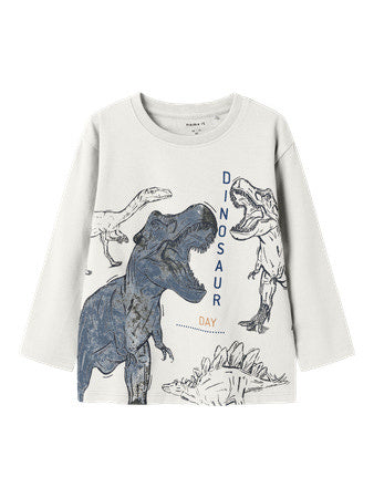 Mini Langarmshirt BENJAMINO Cloud Dancer Regular Fit