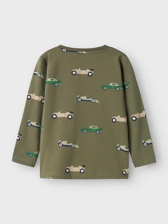 Mini Langarmshirt BIMMO Dusty Olive Slim Fit