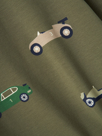 Mini Langarmshirt BIMMO Dusty Olive Slim Fit