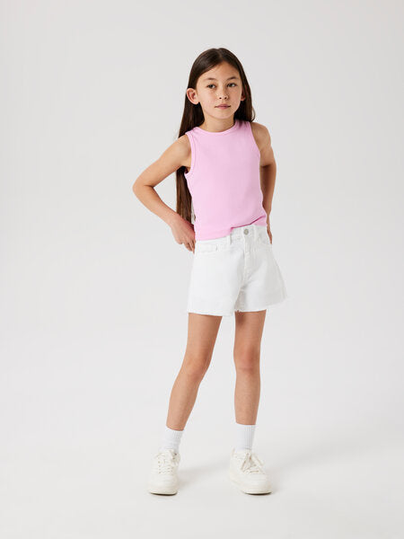 Kinder Shorts ROSE Lucent Weiß Mom Fit
