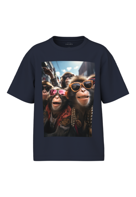 Kids T - shirt VOTO Navy Blazer Monkeys Regular Fit