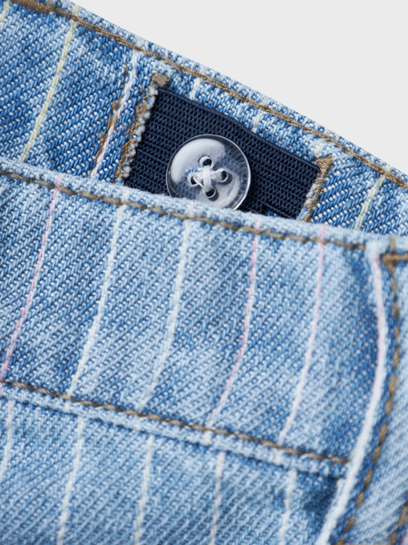 Mini-Shorts MACIE STRIPE Hellblau Denim MULTI Regular Fit