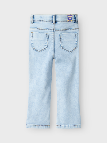 Mini Jeans POLLY Hellblau Gebleichter Denim Bootcut Passform