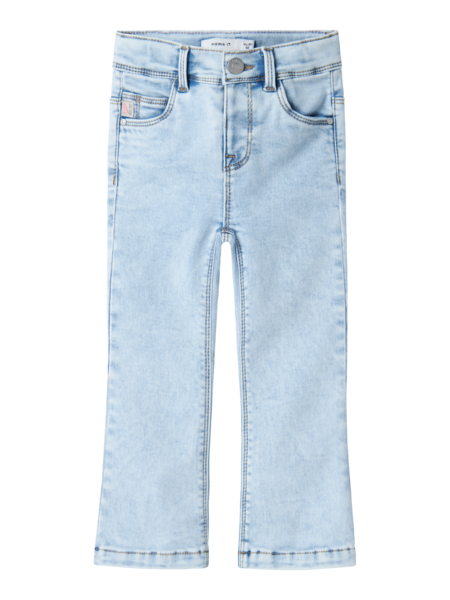 Mini Jeans POLLY Hellblau Gebleichter Denim Bootcut Passform