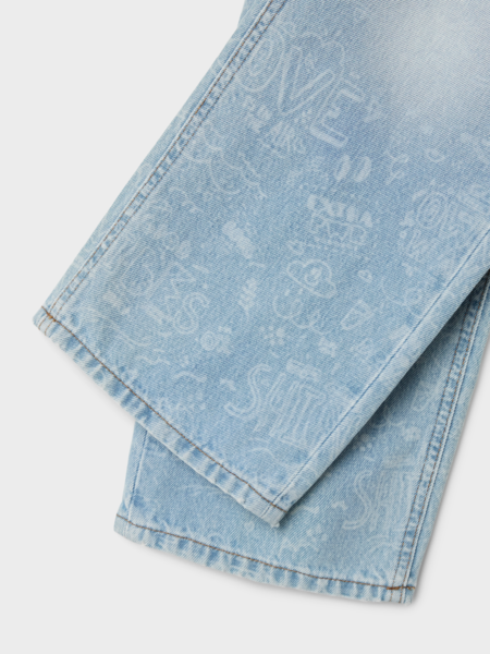 Kids spijkerbroek ROSE Light Blue Denim Wide Leg Fit