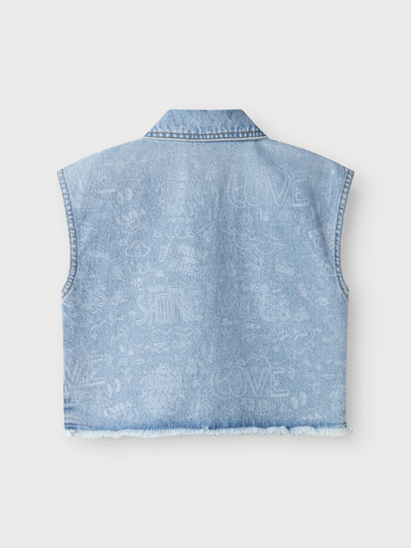 Kinderweste ANNA Hellblau Denim