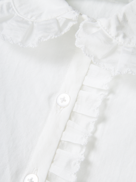 Mini Bluse DIMINE Bright White Regular Fit