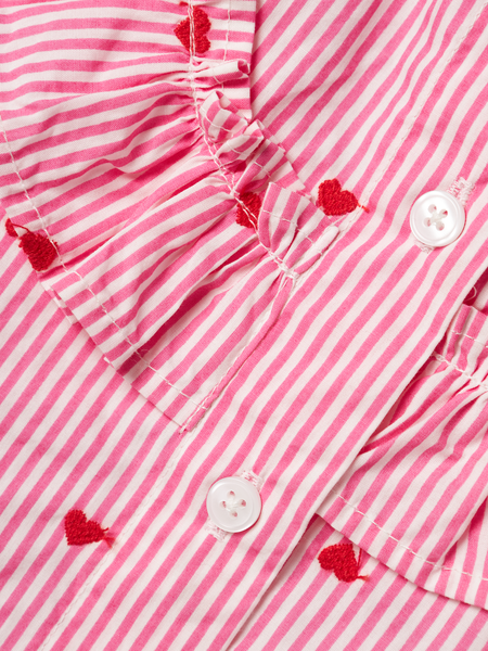 Kinder Top FAHEART Karmesinrot Herz Lässige Passform