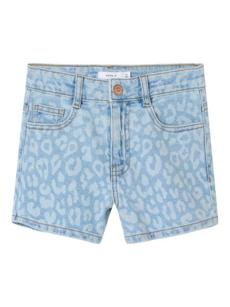 Kids short ROSE Light Blue Denim LEO Mom Fit