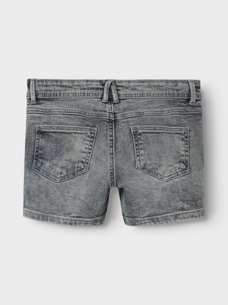 Kinder-Shorts SALLI Hellgrau Denim Slim Fit