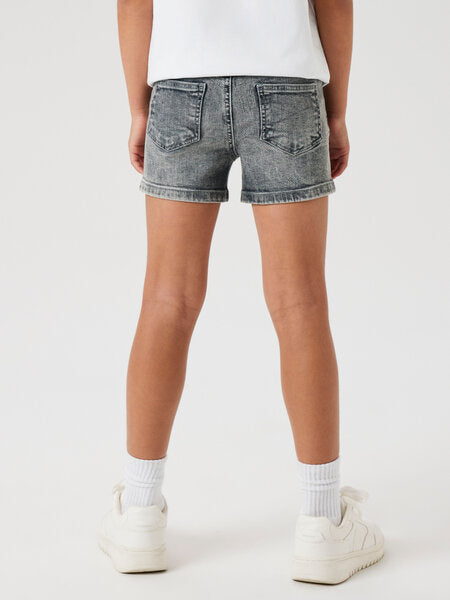 Kinder-Shorts SALLI Hellgrau Denim Slim Fit
