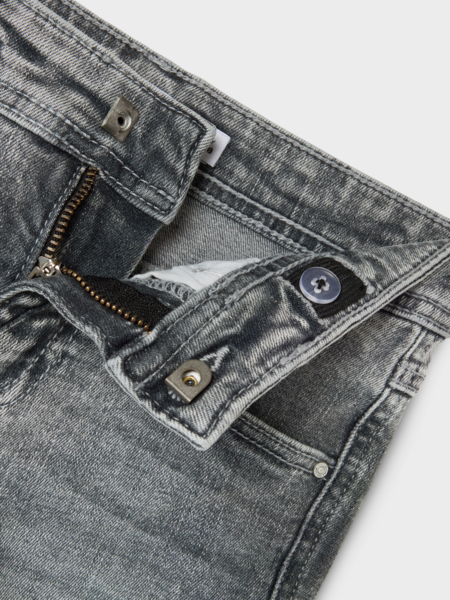 Kinder-Shorts SALLI Hellgrau Denim Slim Fit