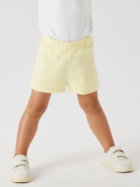 Mini short SURAJALI Pastel Yellow Regular Fit