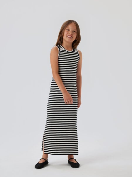 Kids jurk SURAJA Bright White W. BLACK STRIPES Slim Fit
