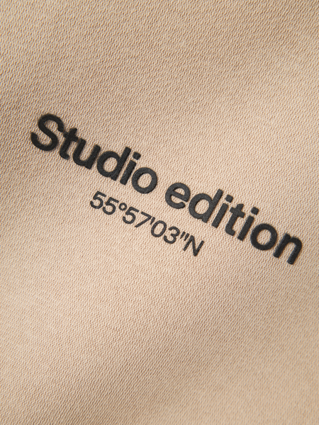 Mini Pullover BRODY Reine Kaschmir W. SCHWARZER DRUCK Regular Fit