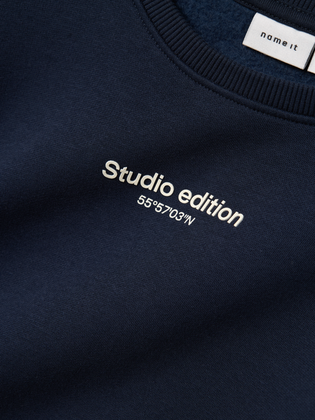 Mini Pullover BRODY Navy Blazer W. JET STREAM PRINT Regular Fit