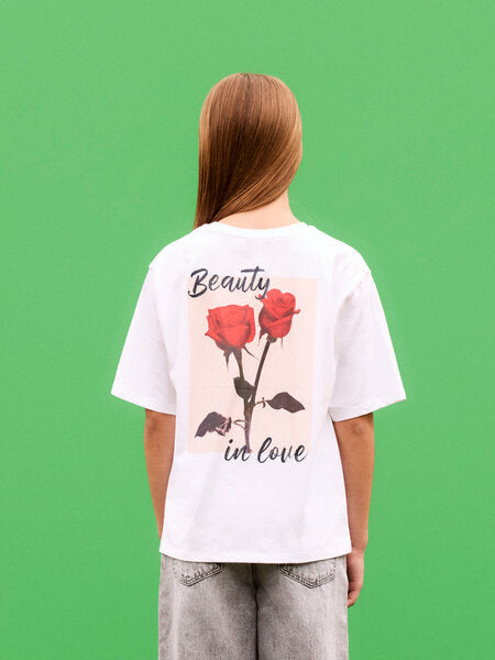 Kids T - shirt DELIK Bright White Standard Fit