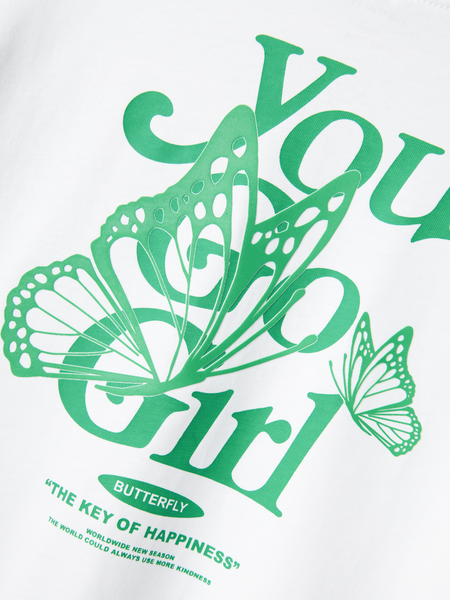 Kids T - shirt DABBO Bright White Standard Fit