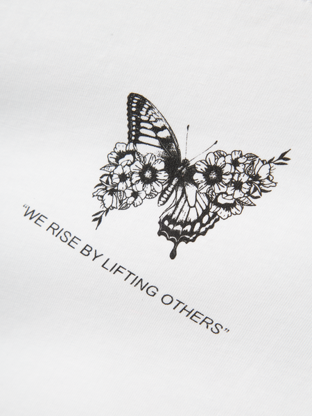 Kinder T-Shirt DANE Bright White SCHWARZ Regular Fit