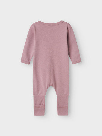 Baby pyjama 2P ZIP FF PINK BOW Barely Pink
