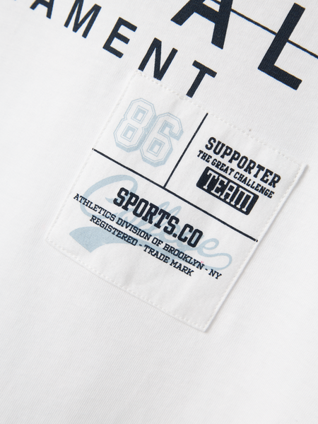 Kids T - shirt DENNIM Bright White Regular Fit