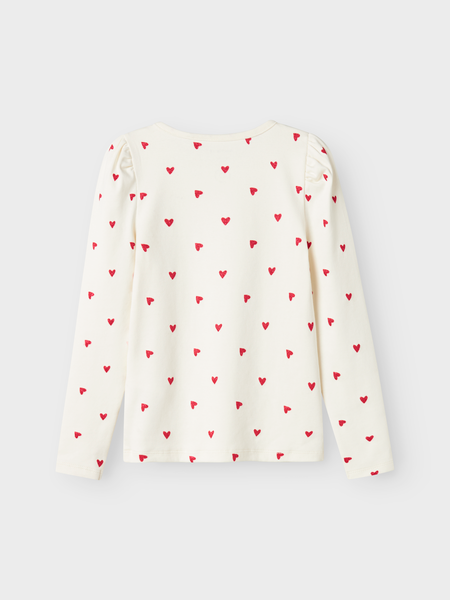 Mini Langarmshirt DHEART Cloud Dancer Slim Fit