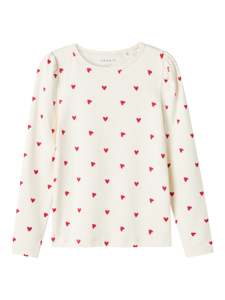 Mini Langarmshirt DHEART Cloud Dancer Slim Fit