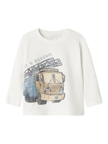 Mini Langarmshirt DUSTY Cloud Dancer Regular Fit