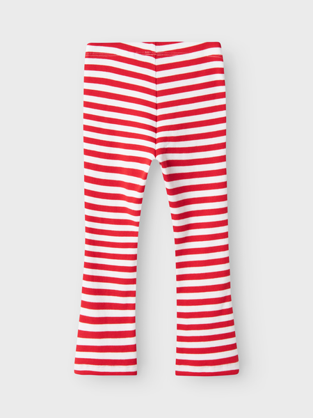 Mini Hose FOLISA Bright White Cinese Red Flared Fit