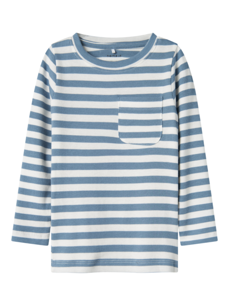 Mini Langarmshirt DEKAB Spring Lake Cloud Dancer Slim Fit