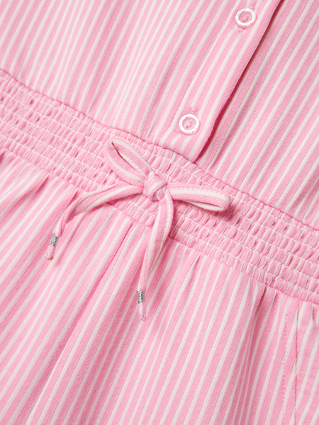 Mini jumpsuit FRIS Bright White Pink Frosting