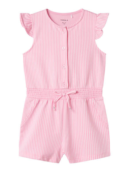 Mini jumpsuit FRIS Bright White Pink Frosting