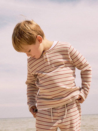 Mini Langarmshirt FULLY Red Ochre Regular Fit