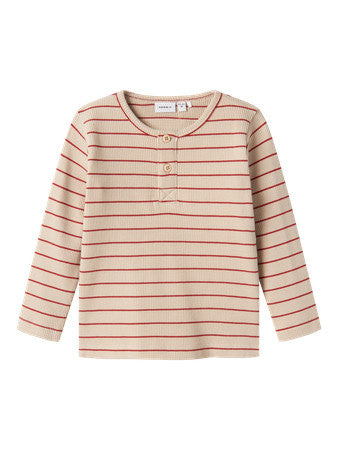 Mini Langarmshirt FULLY Red Ochre Regular Fit