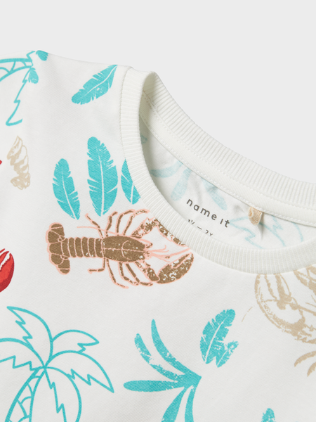 Mini T - shirt FELEN Cloud Dancer Slim Fit