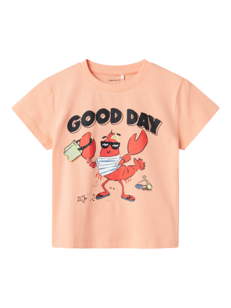 Mini T - shirt FISH Peach Pearl Regular Fit