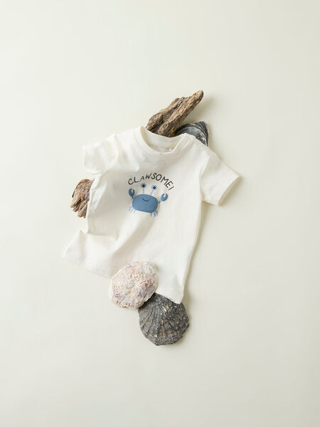Baby T-Shirt FAKKEL Cloud Dancer Regular Fit