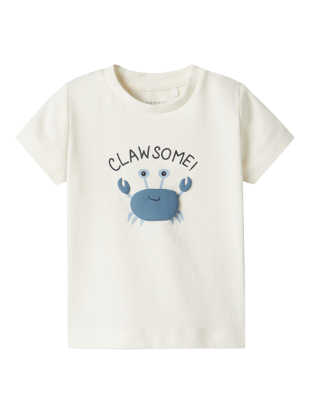 Baby T-Shirt FAKKEL Cloud Dancer Regular Fit