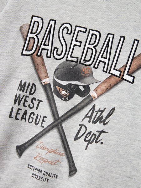 Kinderpullover DEMMO Hellgrau Melange Regular Fit