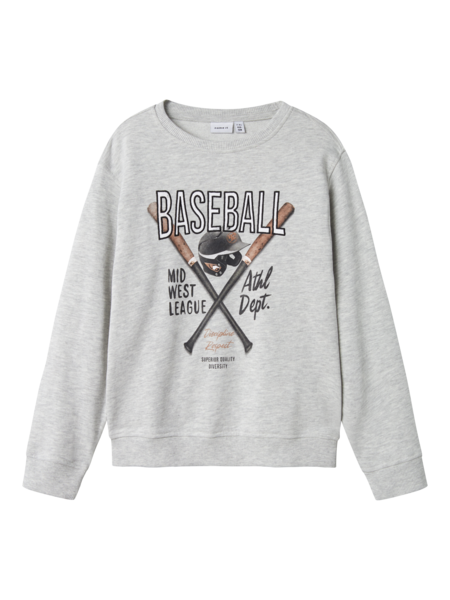 Kinderpullover DEMMO Hellgrau Melange Regular Fit