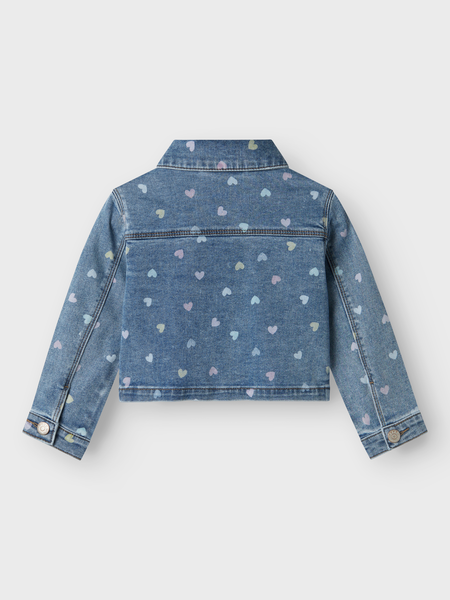 Mini Jeansjacke FALULA Medium Blue Denim HERZ