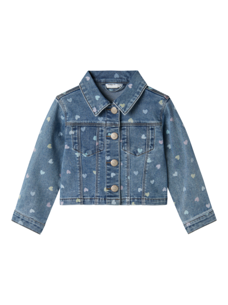 Mini Jeansjacke FALULA Medium Blue Denim HERZ