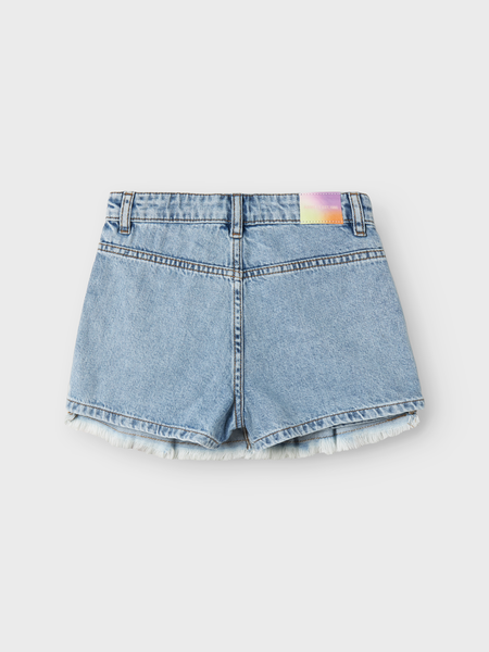 Kids short BELLA Medium Blue Denim Wide Leg Fit