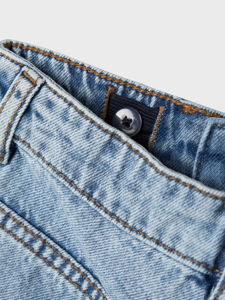 Kids short BELLA Medium Blue Denim Wide Leg Fit