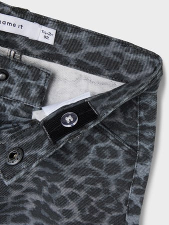 Mini broek BELLA Night Owl GREY LEOPARD Mom Fit