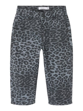Mini broek BELLA Night Owl GREY LEOPARD Mom Fit