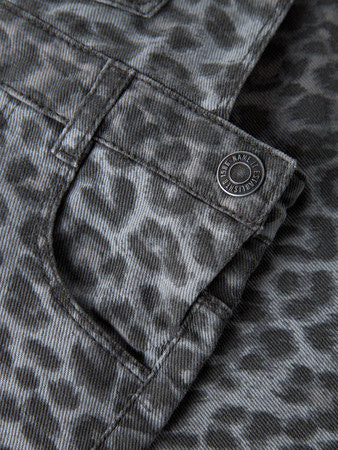 Mini jurk OPHELIA Night Owl GREY LEOPARD Regular Fit