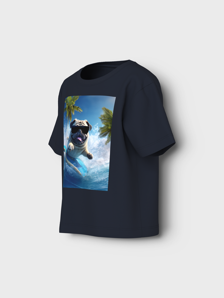 Mini T - shirt VOTO Navy Blazer Dog Regular Fit